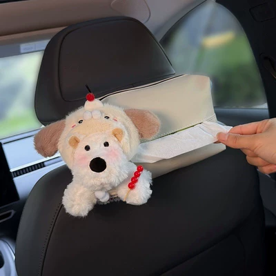 Bag Cute for Women, Car tissue box/set - puppy-set-west-highland-tissue-bag