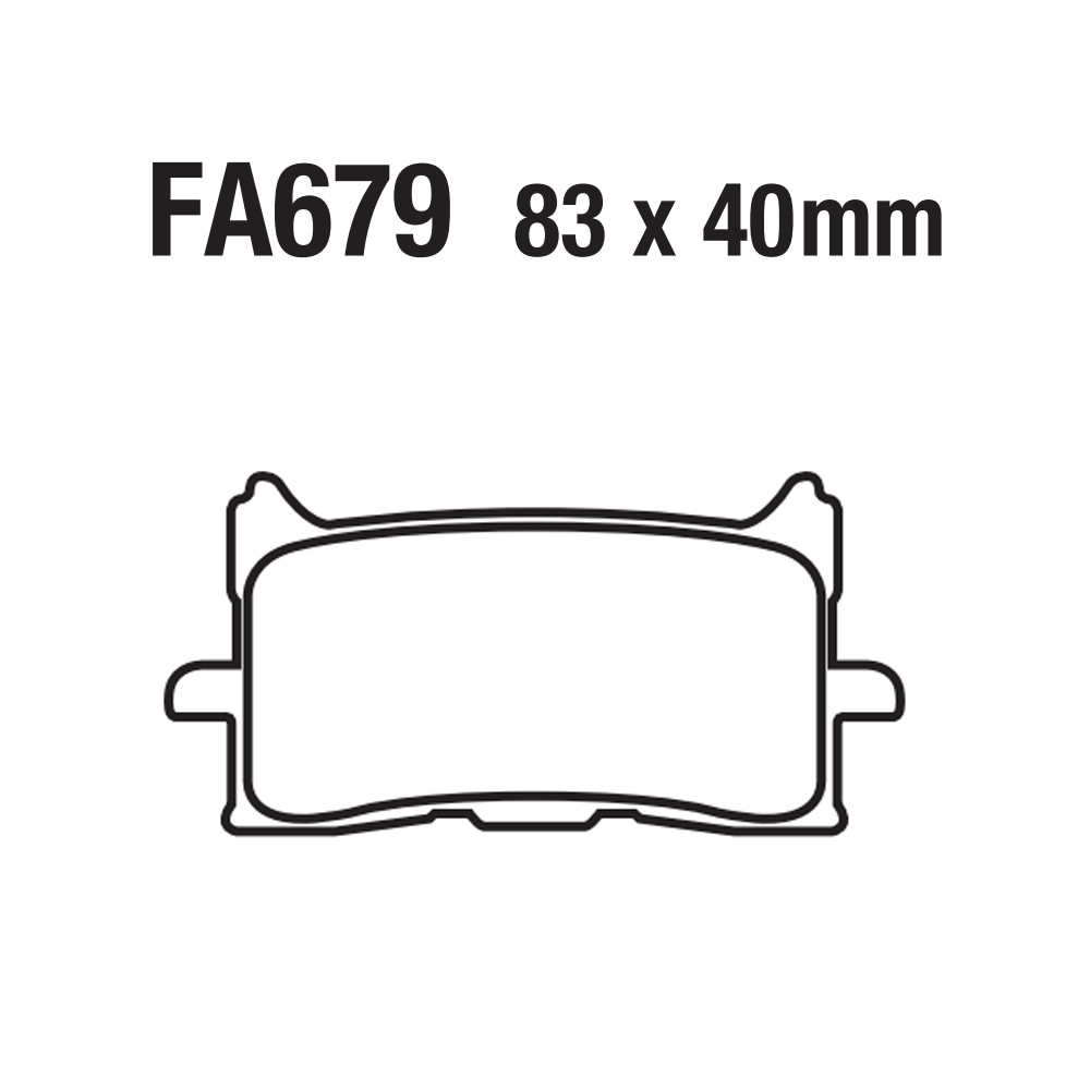 Piezas de freno de cerámica de base de cobre FA679 X ADV750 CB650 CRF1100 no dobles