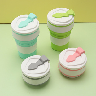 New Silicone Folding Cup Folding Coffee Cup Amazon Retractable Water Cup Travel Cup Manufacturer Wholesale Portable