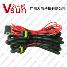 H11雾灯加长线组 汽车雾灯改装升级线束 纯铜线材 镀锡铜插件