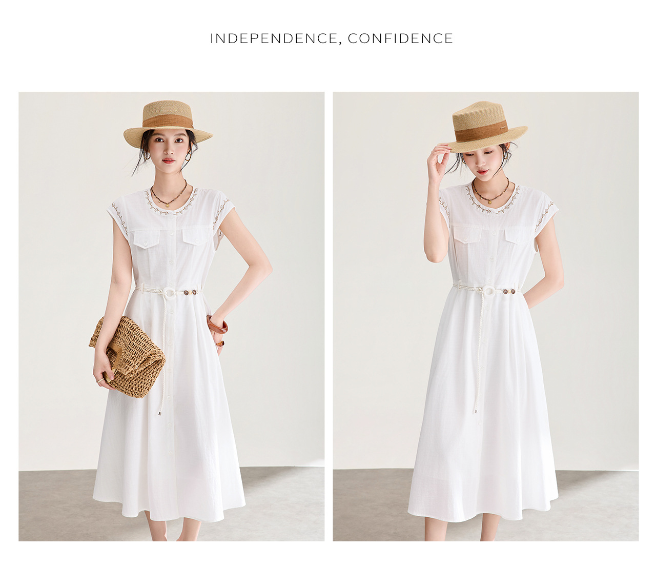 Đầm maxi nữ thắt eo chất liệu tơ tằm phối ren thêu hoa, dáng suông nhẹ, tay ngắn — màu sắc chi tiết 13