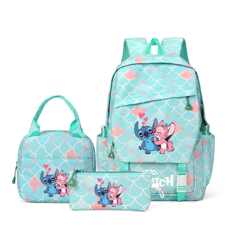 Nueva mochila escolar de tres piezas para estudiantes Stitzi, mochila de gran capacidad, comercio exterior transfronterizo al por mayor, modelo de Amazon