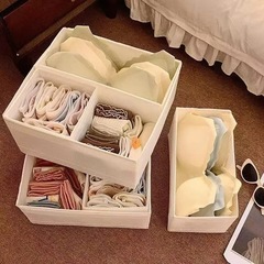 新款衣柜抽屉式衣服内衣整理盒衣物收纳盒家用可折叠无纺布省空间