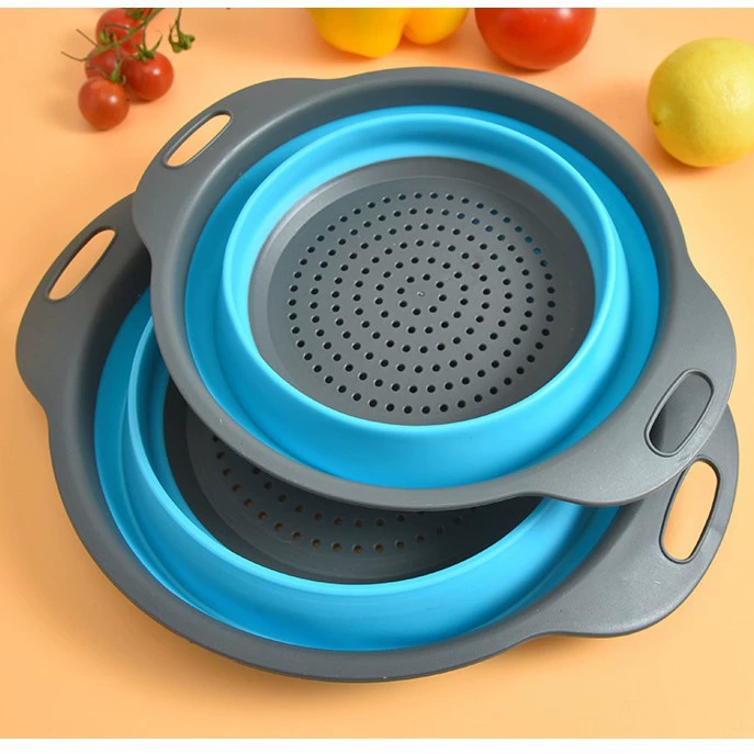 Фабрика спот пластиковая складная круглая сливная корзина многофункциональная телескопическая корзина для воды