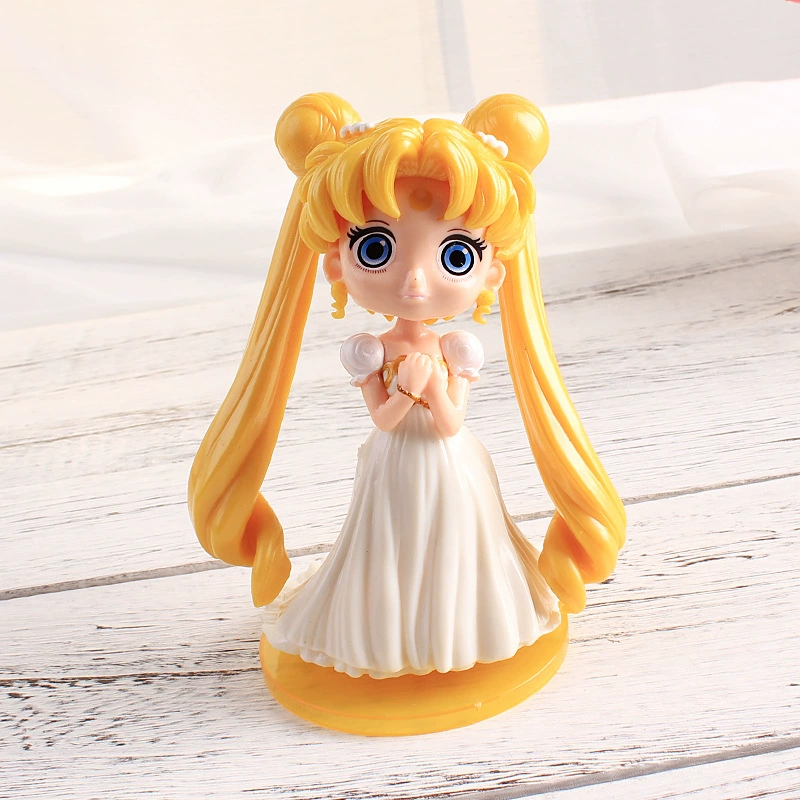 Sailor Moon — лунная девочка, встраиваемая маленькая принцесса, украшение для торта, Зайчик-Луна, богиня воды и льда Луны