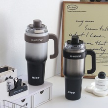 夏季新款巨无霸保温杯容量陶瓷冰霸杯不锈钢保冰保冷车载咖啡杯