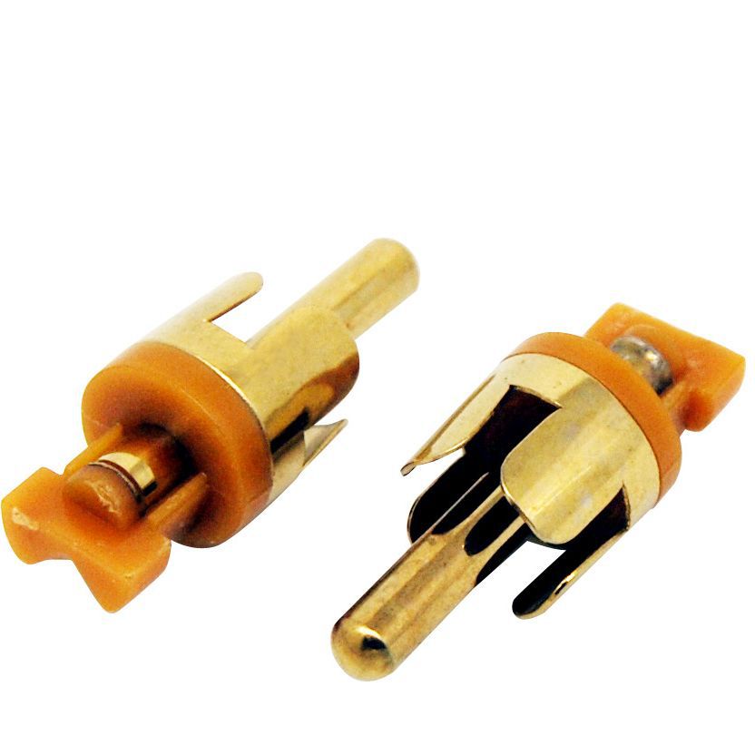 大量供应  RCA莲花式镀金公头音视频周边 AV连花插头