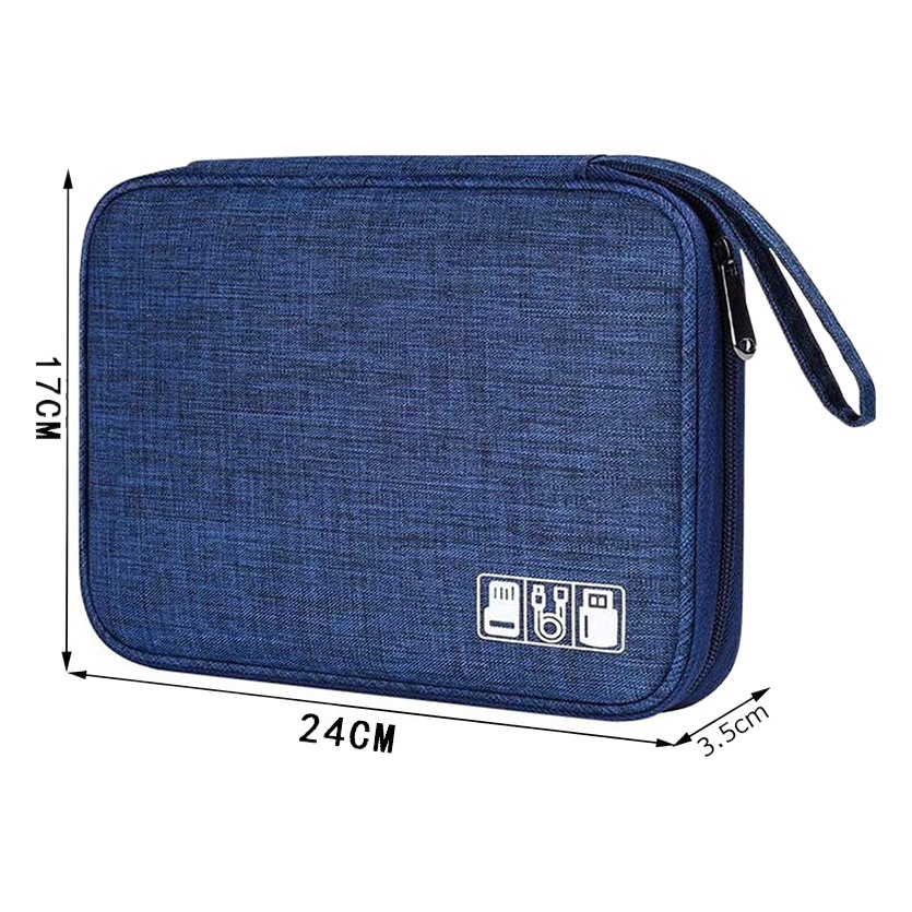 Bolsa de almacenamiento de cable de datos transfronteriza de Venta caliente bolsa de viaje bolsa de almacenamiento de cargador de auriculares bolsa digital