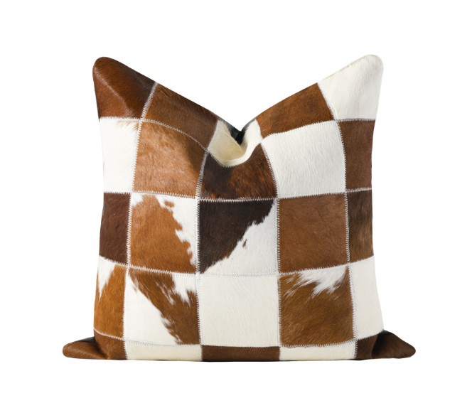 Horsehair Pillow Cover, Cushion, Genuine Fur Cushion, Car Backrest, Sofa Ornament Pillow