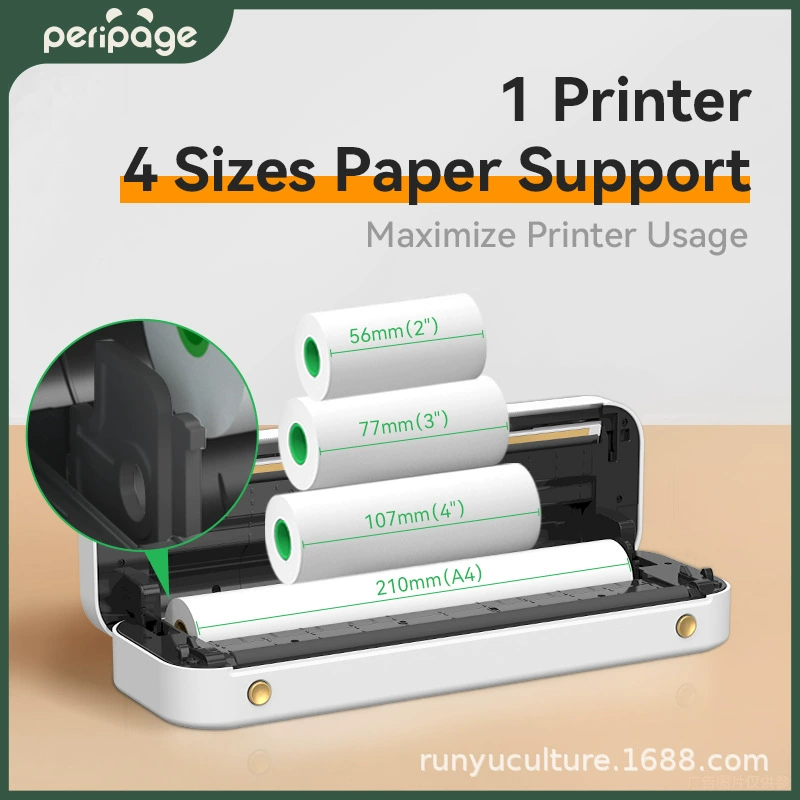 PERIPAGE Ericss Bear A4 - бесплатная маленькая рабочая тетрадь офис портативный мини высокой четкости кисть вопросы принтер