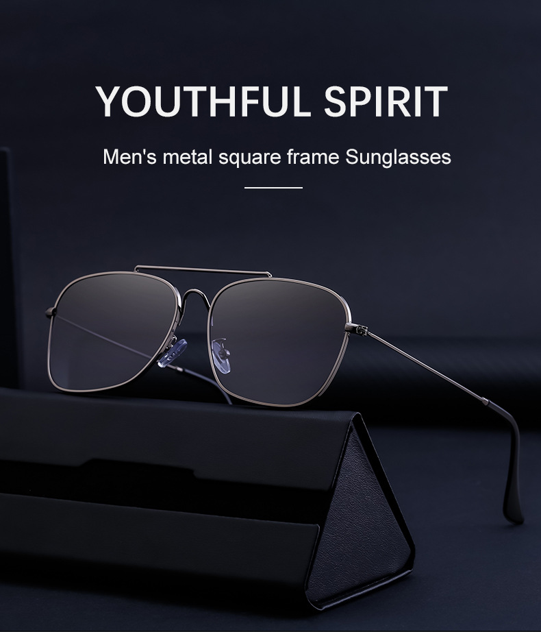 Verres réfléchissants européens et américains, lunettes de soleil, lunettes de soleil en boîte à la mode pour hommes, miroirs extérieurs à la mode pour hommes, nouvelle collection 2024_voghion.com