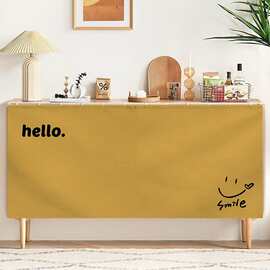 柜子遮挡帘杂物置物架围布帘厨房防尘帘魔术贴免打孔下桌轨道拉帘