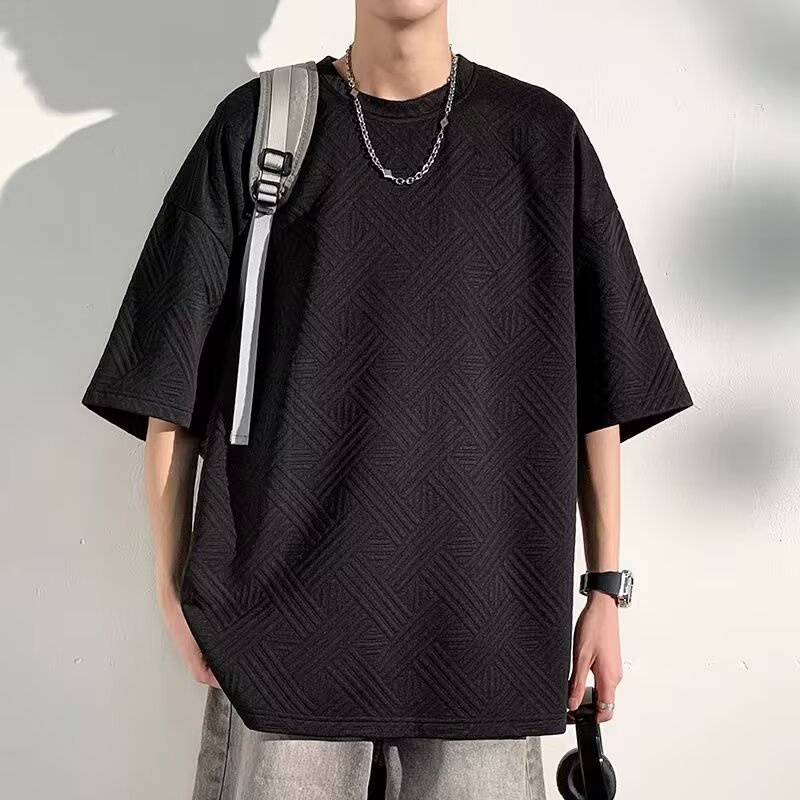 Camisa menos ropa nueva camiseta de manga corta verano para hombres tendencia coreana simple camisa de media manga estilo Hong Kong suelto casual