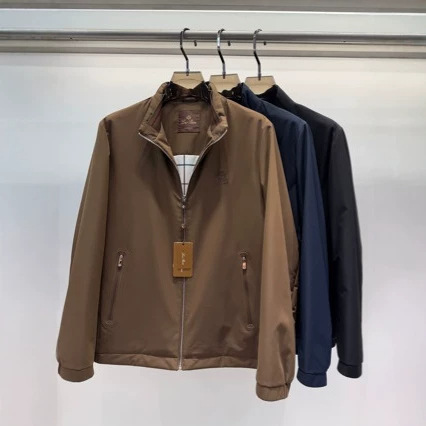 26 Autumn/Winter New LP Men's Stand Collar Jacket, Spring/Autumn Business Casual Loose Top Men's Jacket