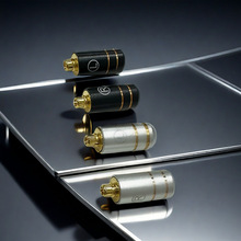 烫金MMCX耳机插头插座 SE846 SE535 UE900 镀金耳机插针 线孔4.0