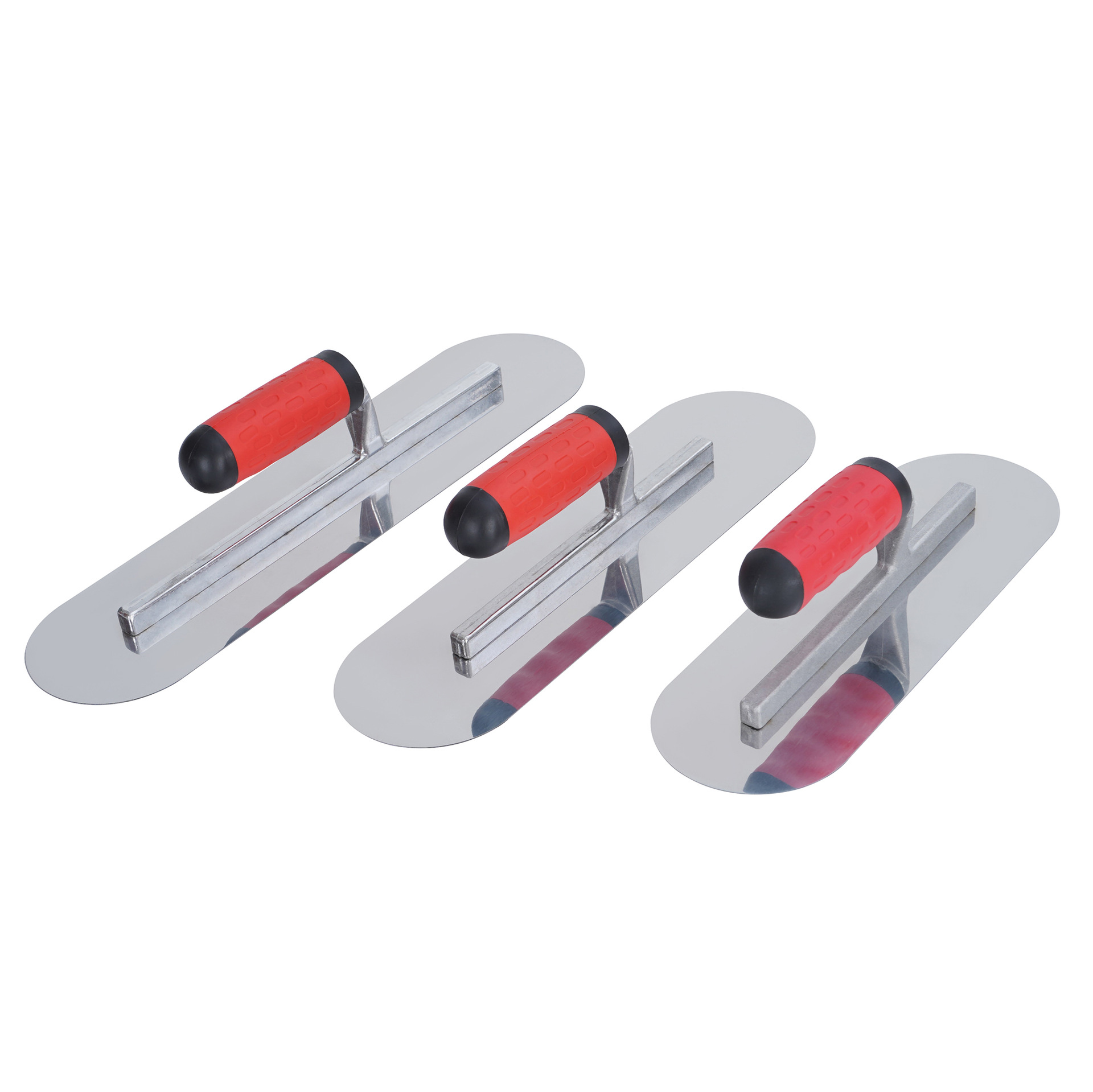 不锈钢刮腻子抹灰刀圆头抹子无钉抹泥刀批墙抹灰刮大白硅藻泥抹刀