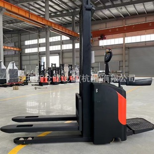 Electric Forklift Stacker 2 Tons Battery Lifting Truck 1.5 Tons Station Driving Full Electric Pallet Stacker