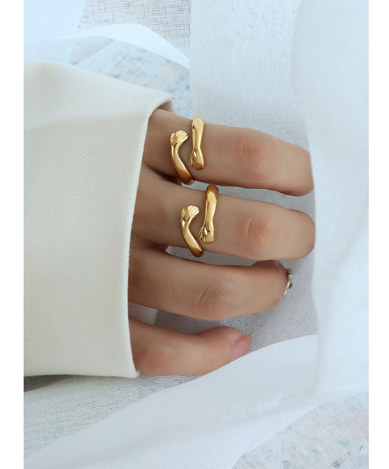 No Inlaid Inlay Material PVD Coated Real Gold Plated 18K Gold Geometric 304 Stainless Steel Fashion Waterproof Non Tarnish