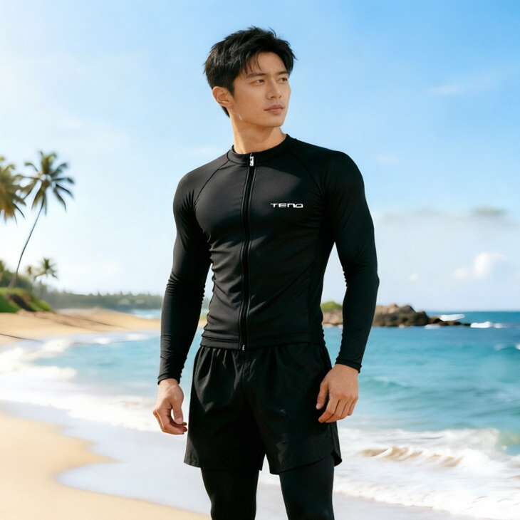 Cold Element Split Swimsuit Men's Conservative Swimsuit Swimsuit Sun Protection Quick-Drying Surfing Suit Long Pants Wetsuit Men