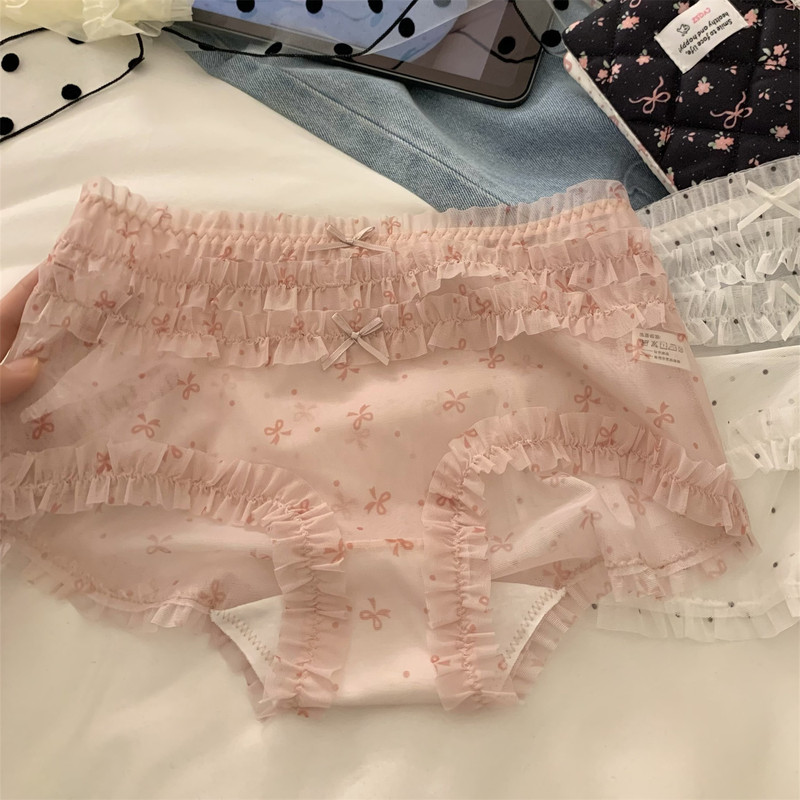 Iridescent floral lace panties for women, pure and sexy, thin and breathable, with a pure cotton crotch, women's briefs Iridescent floral lace panties for women, pure and sexy, thin and breathable, with a pure cotton crotch, women's briefs
