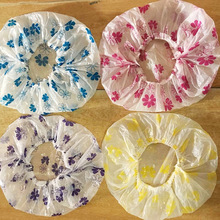 一次性浴帽条形浴帽印花浴帽花朵浴帽塑料浴帽洗澡染发防水浴帽