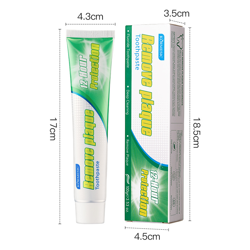 KORMESIC pasta de dientes en inglés, aliento fresco, limpieza oral, fábrica de comercio exterior transfronterizo al por mayor image 14