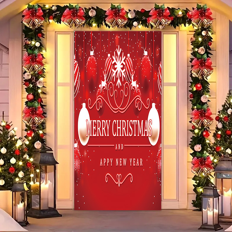 Transfronterizos JIT Navidad decoración colgante festivales atmósfera etiqueta de puerta fiesta atmósfera de fondo decoración cubierta de puerta