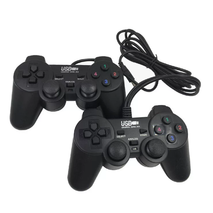 USB game controller Computer game controller 702 transparent double-tasking handle with light
