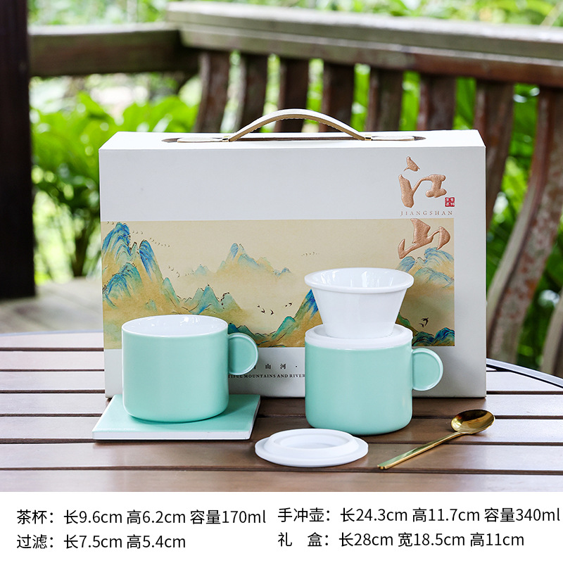 Kit de café de viaje portátil camping al aire libre molino de frijoles hervidor de mano equipo de café hervido conjunto de té y café