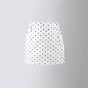 [Clearance] White 2456 polka dot hip skirt