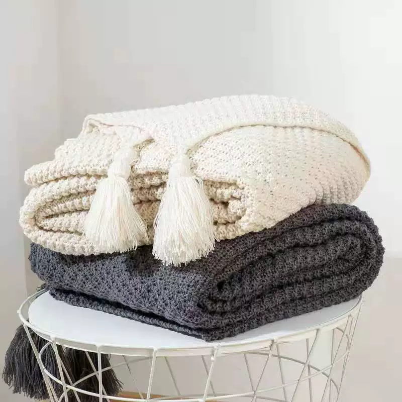 Sofa, knitted duvet for leisure, Nordic style