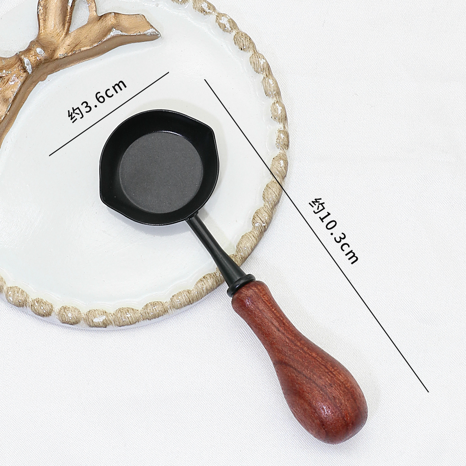 Cuchara antiadherente para sellos de cera, cuchara de fondo plano antiadherente para derretir cera, fácil de limpiar, se utiliza con horno de fusión, cuchara antiadherente.