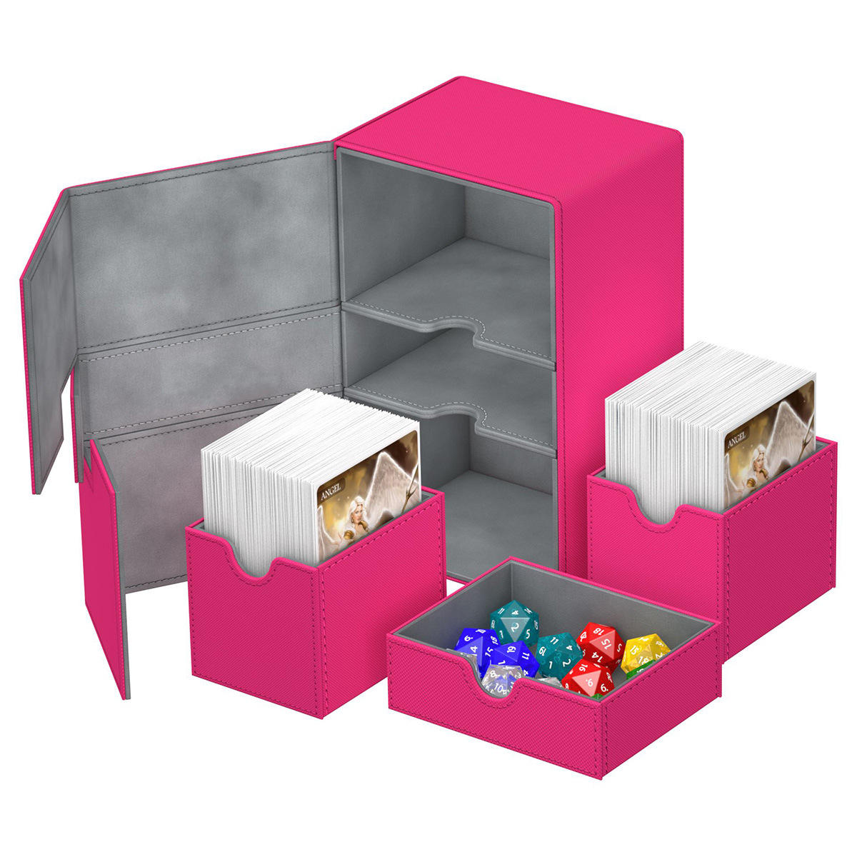 De gama alta 160 + multi-funcional de la PU caja de tarjeta de juego de mesa MTG Ultraman tarjeta Bao Ke Meng Wanzhi Almacenamiento de tarjetas al por mayor