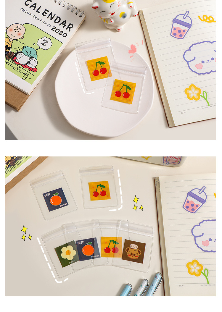 Cute Animal Fruit PVC Jewelry Packaging Bags 1 Piece