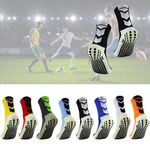 Men's dispensing anti-slip sports socks arrow football socks sweat-absorbent breathable towel bottom training socks hot plastic football socks