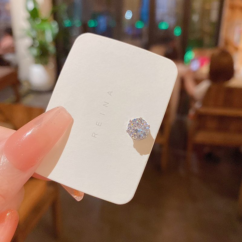 Ear clips, silver 5169 sample, 7mm