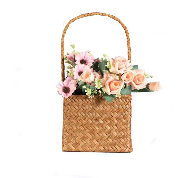 straw woven storage system, pen, basket