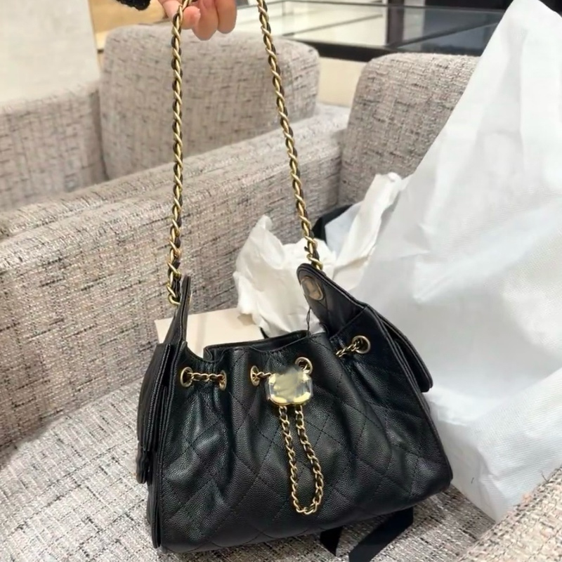 Trendy Fashion Genuine Leather Caviar Grain Hippie Bucket Bag Underarm Bag Shoulder Bag Handbag Crossbody Bag Trendy Fashion Genuine Leather Caviar Grain Hippie Bucket Bag Underarm Bag Shoulder Bag Handbag Crossbody Bag