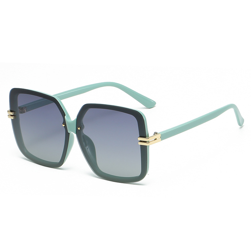 Versión coreana de personalizada con protección UV, gradiente de cara grande, efecto adelgazante, gafas decorativas, calle_voghion.com
