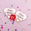 Acrylic decorations for St. Valentine's Day, dessert props, jewelry heart shaped