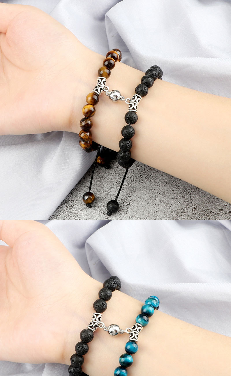 Handgefertigtes Perlenarmband Partner Set Mit Magnetverschluss_voghion.com