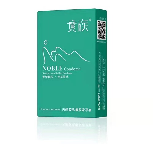 贵族天然乳胶避孕套水果香味12只装男性安全套成人夫妻计生用品