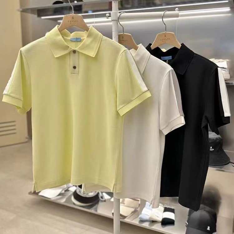 South Korea Golf Clothing Men's Ball Clothes 24 Summer Lapel Short Sleeve T-Shirt Polo Shirt