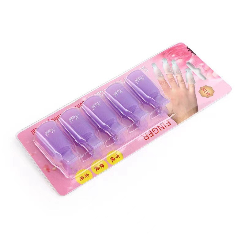 Manicure Remover Clip Boxed Nail Polish Remover Set Nail Polish Glue Nail Polish Remover Clip Finger Set Nail Set Manicure Tool 5 Pack