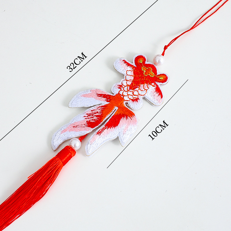 Año Nuevo siete colores Koi alto nivel colgante Fulong accesorios decoraciones para el hogar bordas