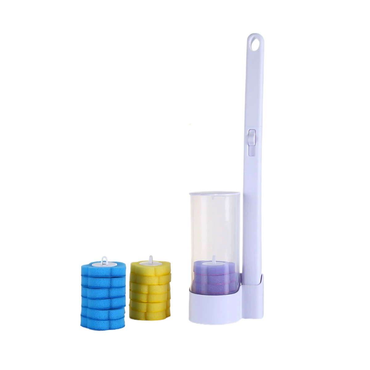 Disposable changeable toilet for home use, brush