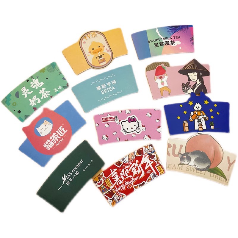 Taza de café desechable Taza de papel de doble capa personalizada al por mayor Taza hueca de aislamiento térmico y anti-escaldado Taza de bebida caliente de papel kraft grueso