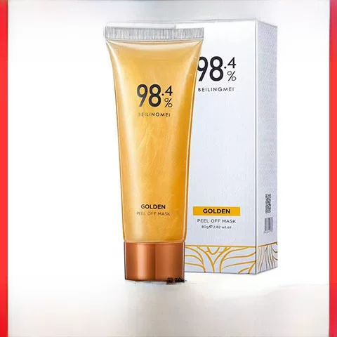 Gold Peel-Off Mask for Gentle Cleansing, Removes Blackheads and Acne, Leaves Skin Smooth and Radiant, Smear-On Mask, Wholesale