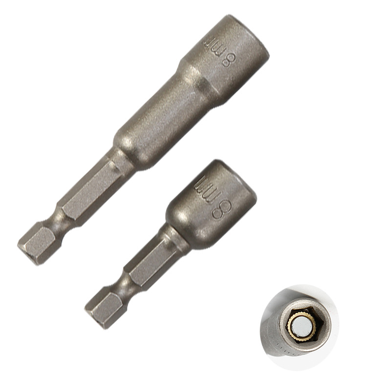 Llave eléctrica fuerte cabeza de enchufe magnético interior hexagonal taladro de mano lote de aire fuerte magnético exterior traje de cabeza de lote tornillo autorroscante