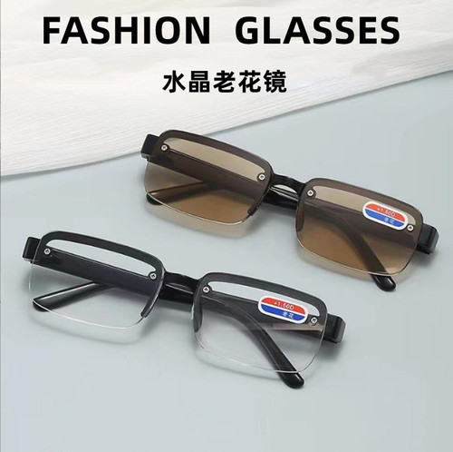 High-definition blue light blocking reading glasses, ultra-light and comfortable, unisex vintage crystal reading glasses, wholesale